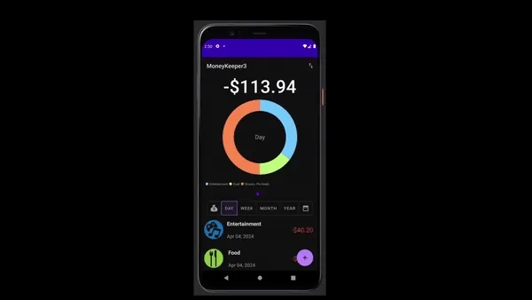 Android app Moneykeeper 3 gif